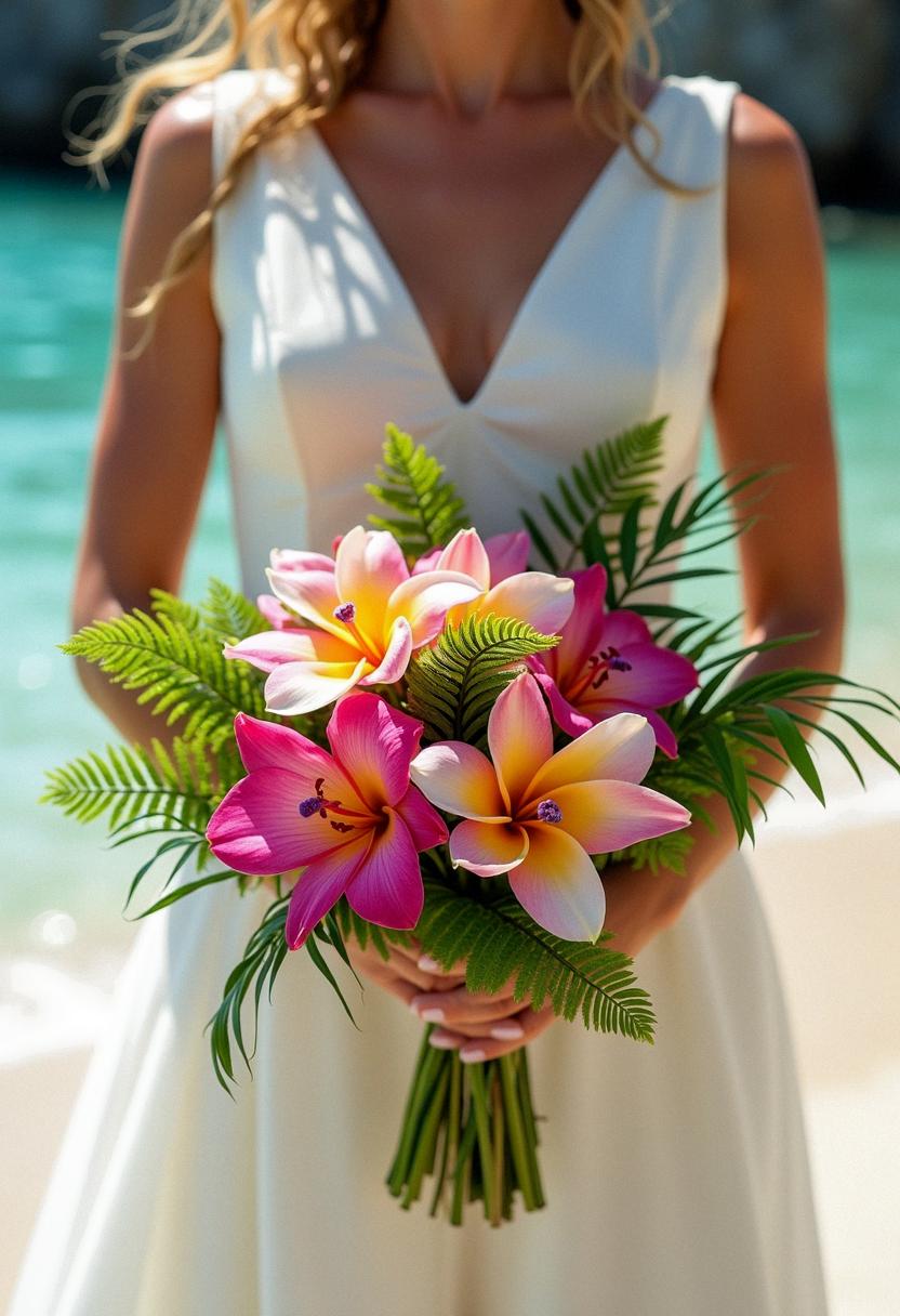 tropical bridal bouquet