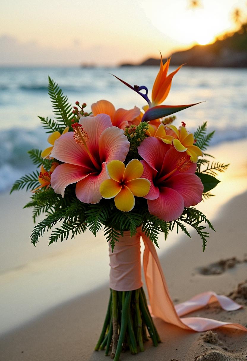 tropical bridal bouquet