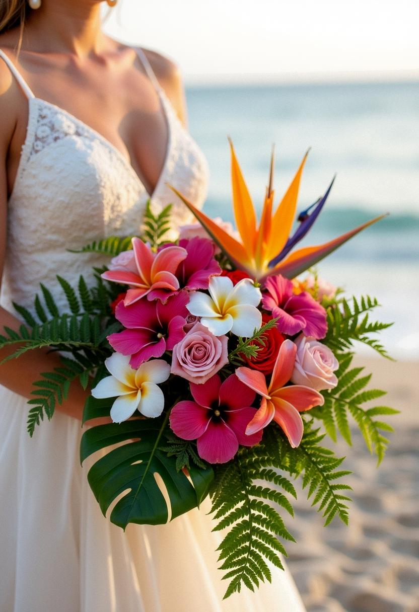 tropical bridal bouquet