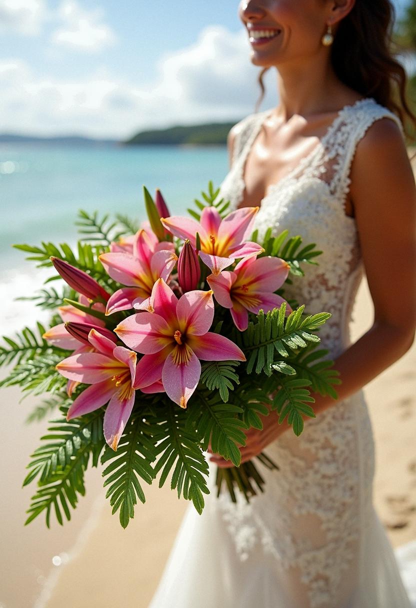 tropical bridal bouquet