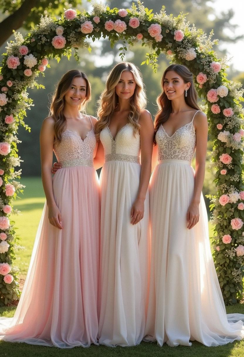 tulle bridesmaid gown