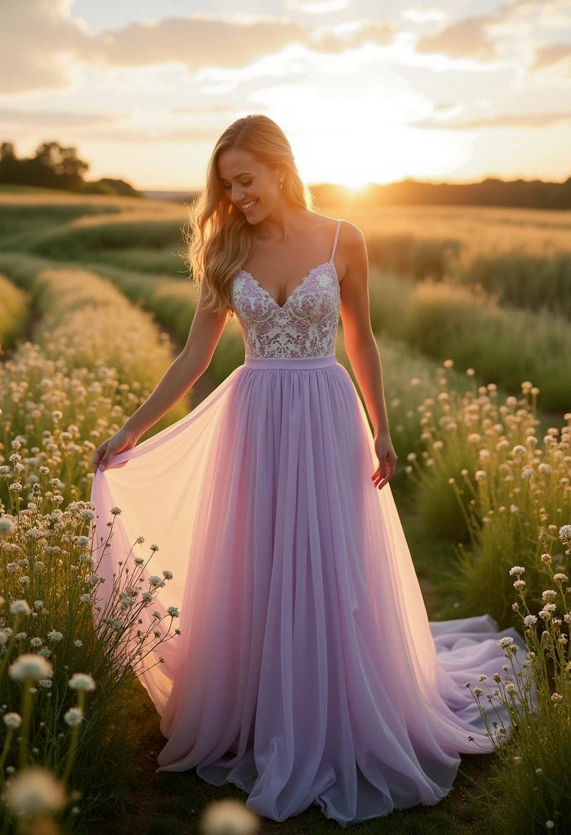 tulle bridesmaid gown