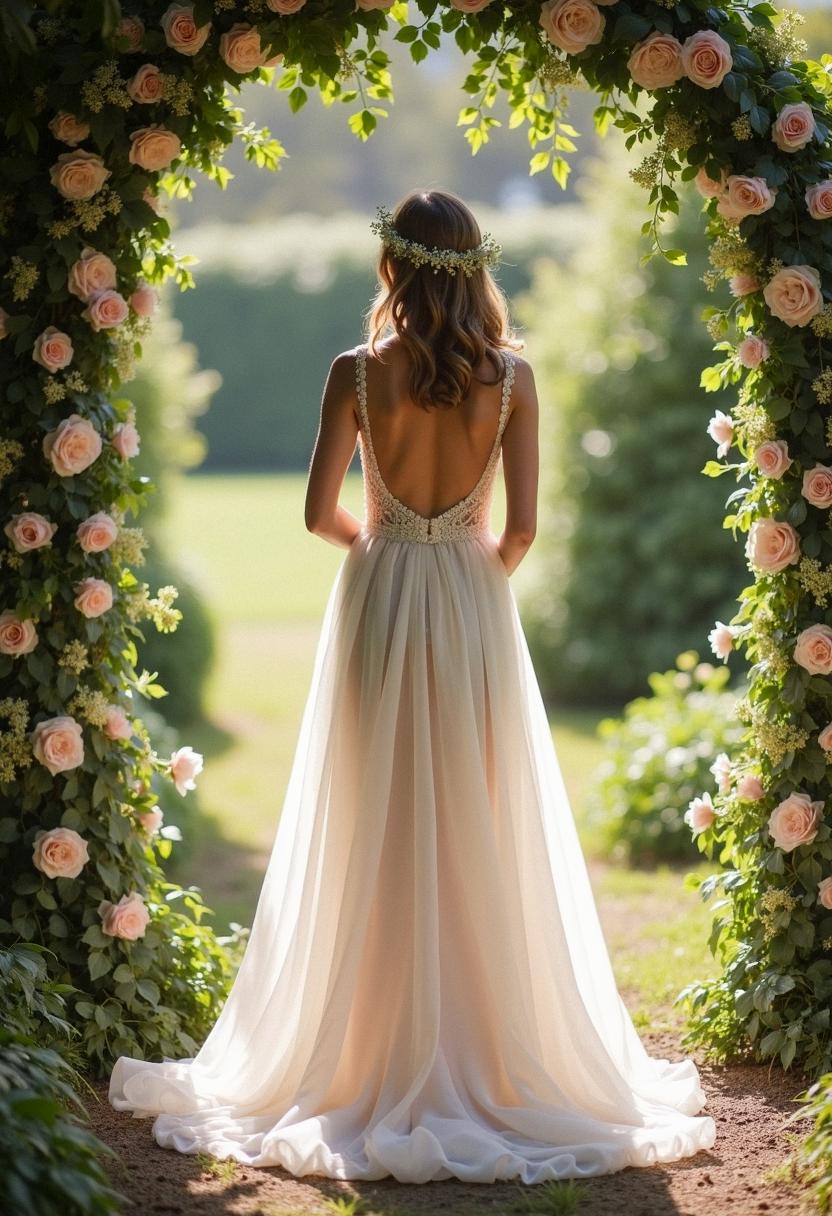 tulle bridesmaid gown
