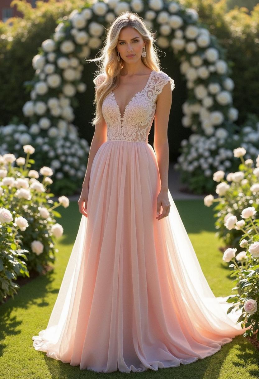 tulle bridesmaid gown
