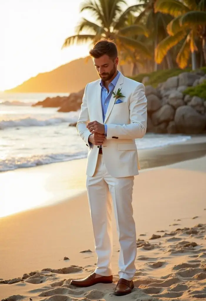 Perfect Wedding Beach Outfit Men Styles TheCharmingBride com