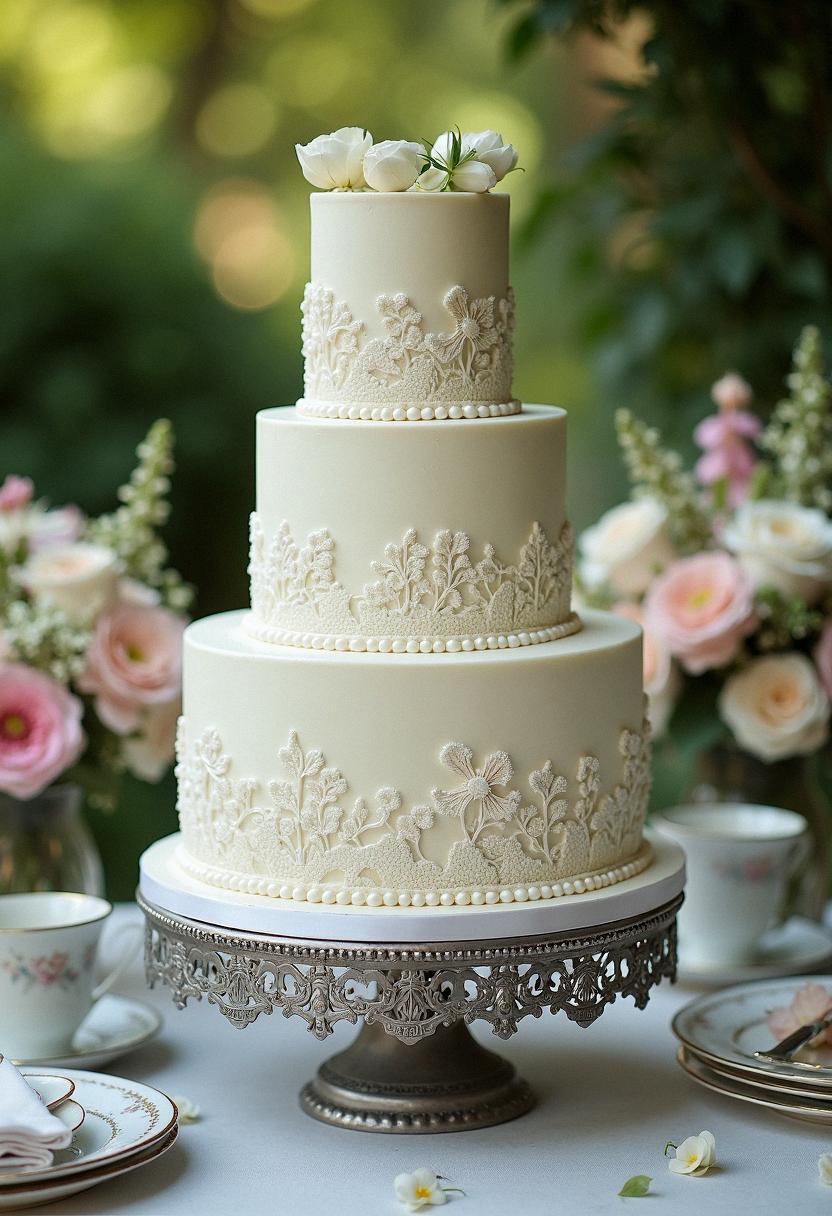 wedding cake vintage