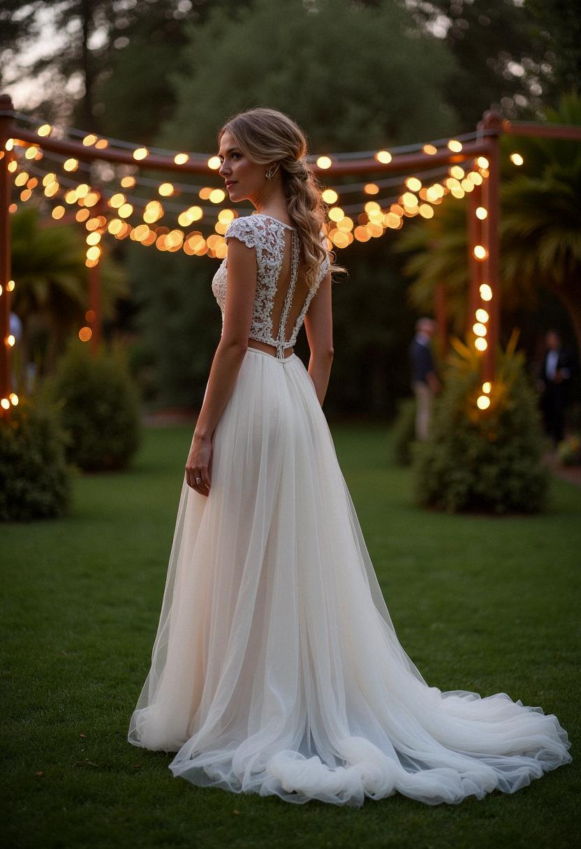 wedding dress 2 piece