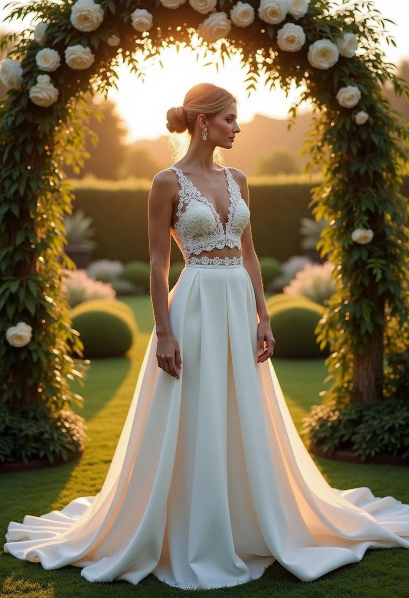 wedding dress 2 piece