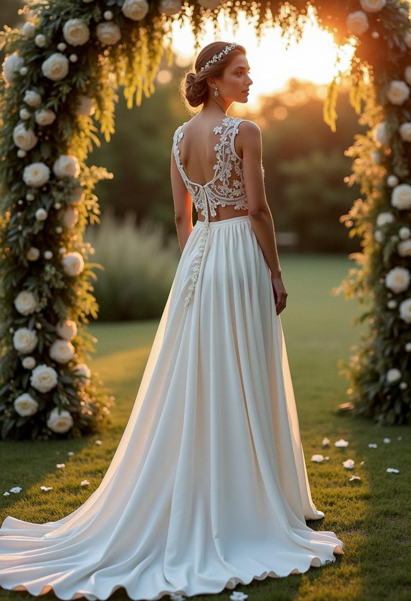 wedding dress 2 piece