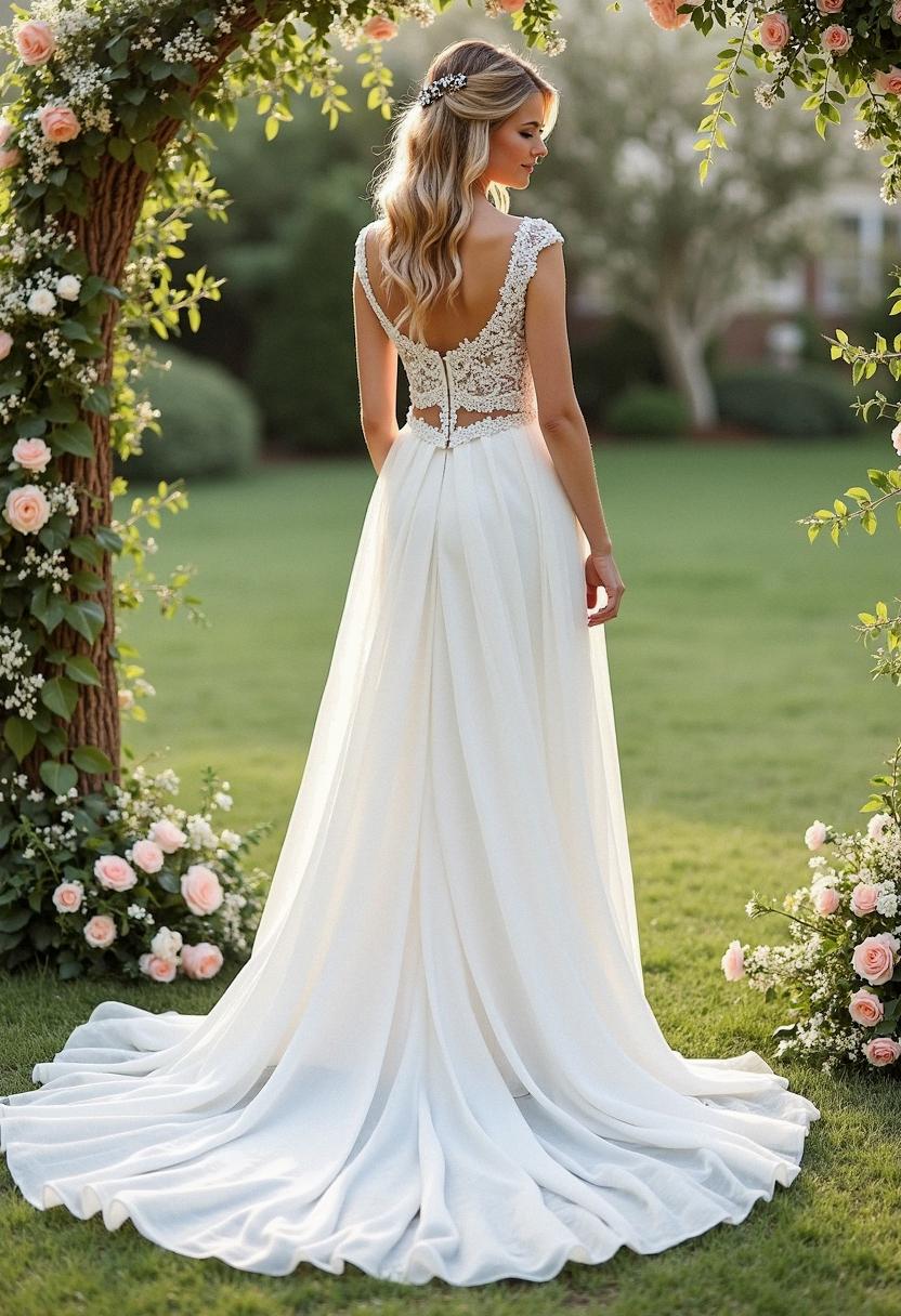 wedding dress 2 piece
