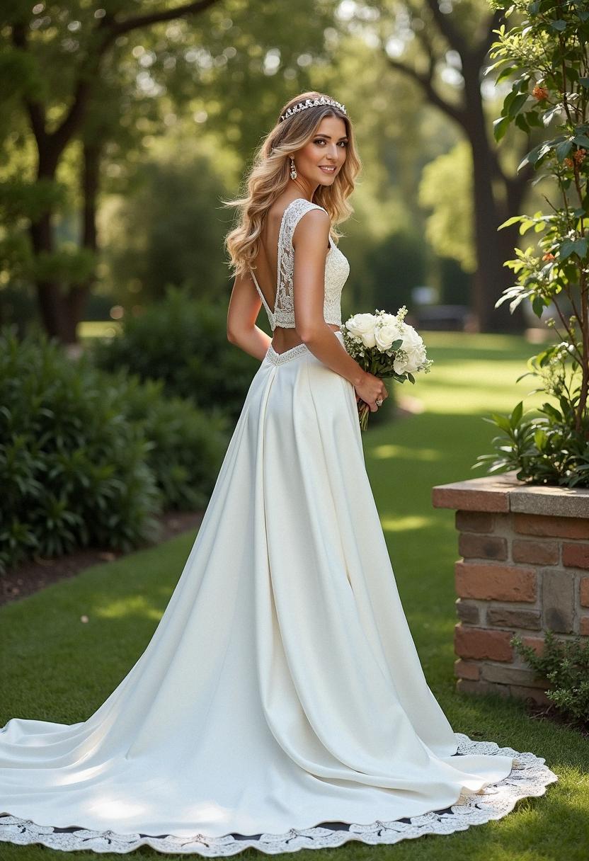 wedding dress 2 piece