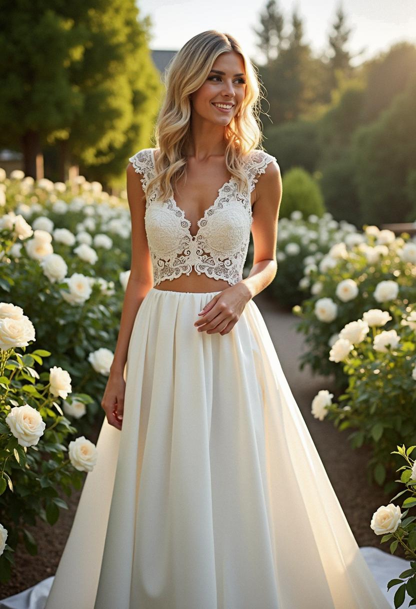 wedding dress 2 piece