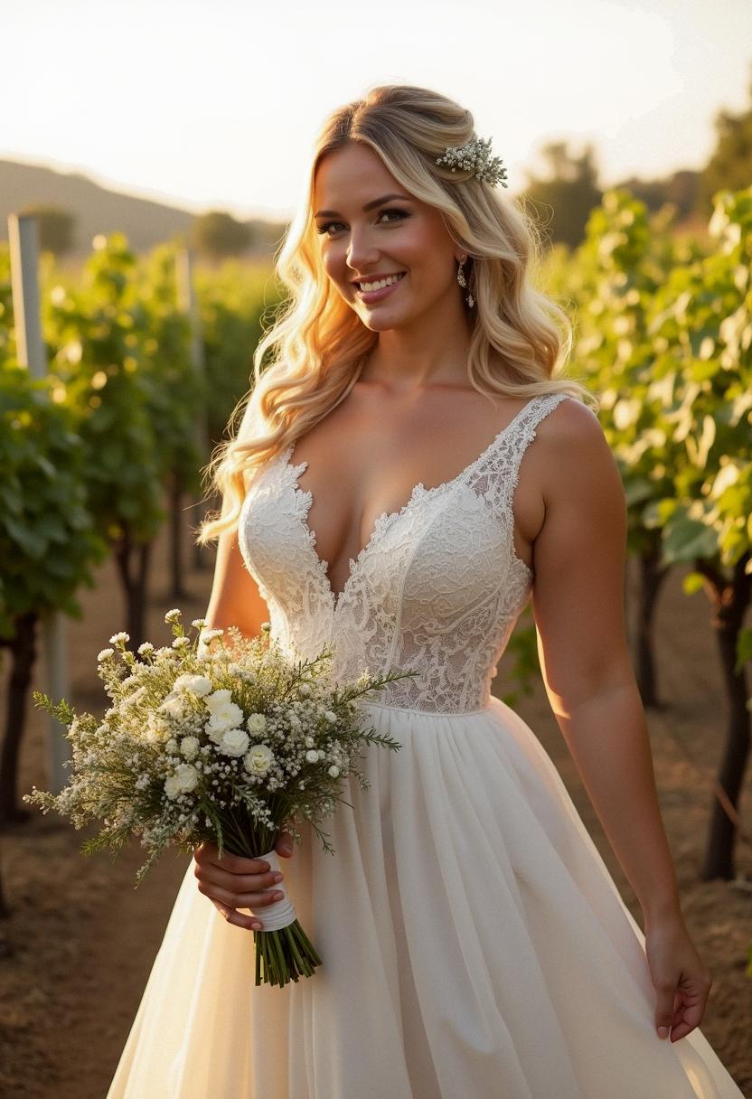 wedding dress curvy bride