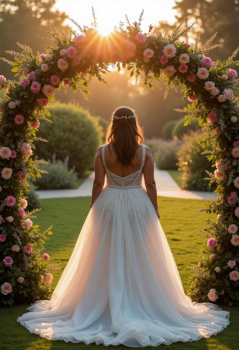 wedding dress curvy bride