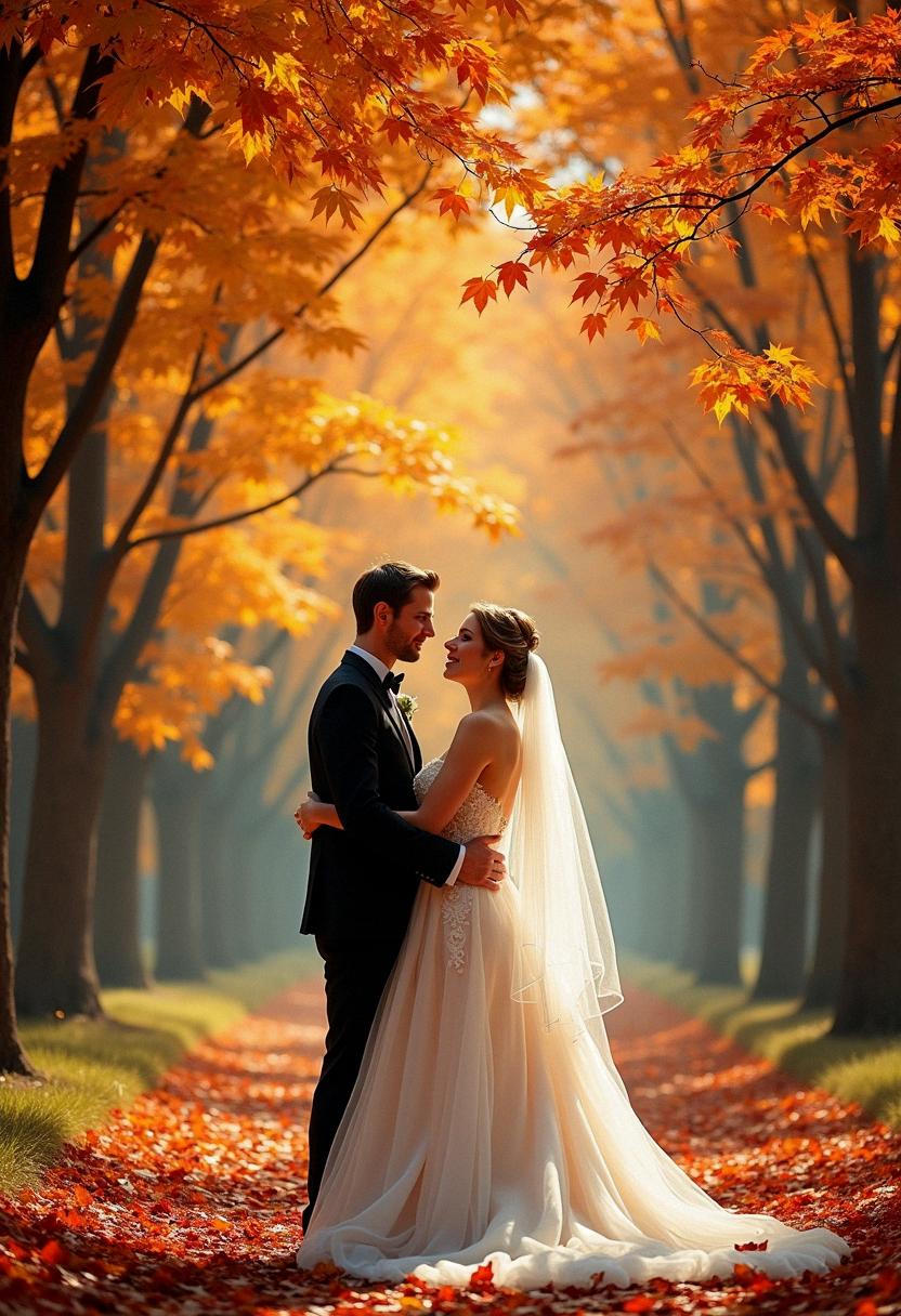 wedding dress fall
