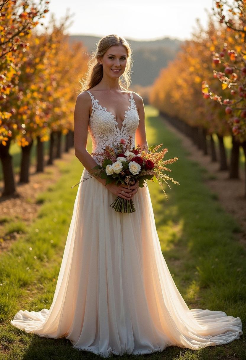 wedding dress fall