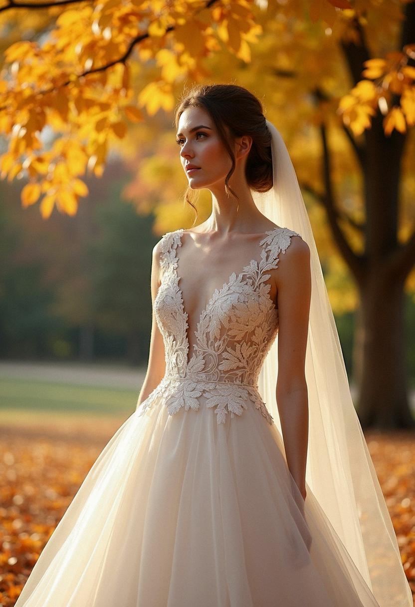 wedding dress fall