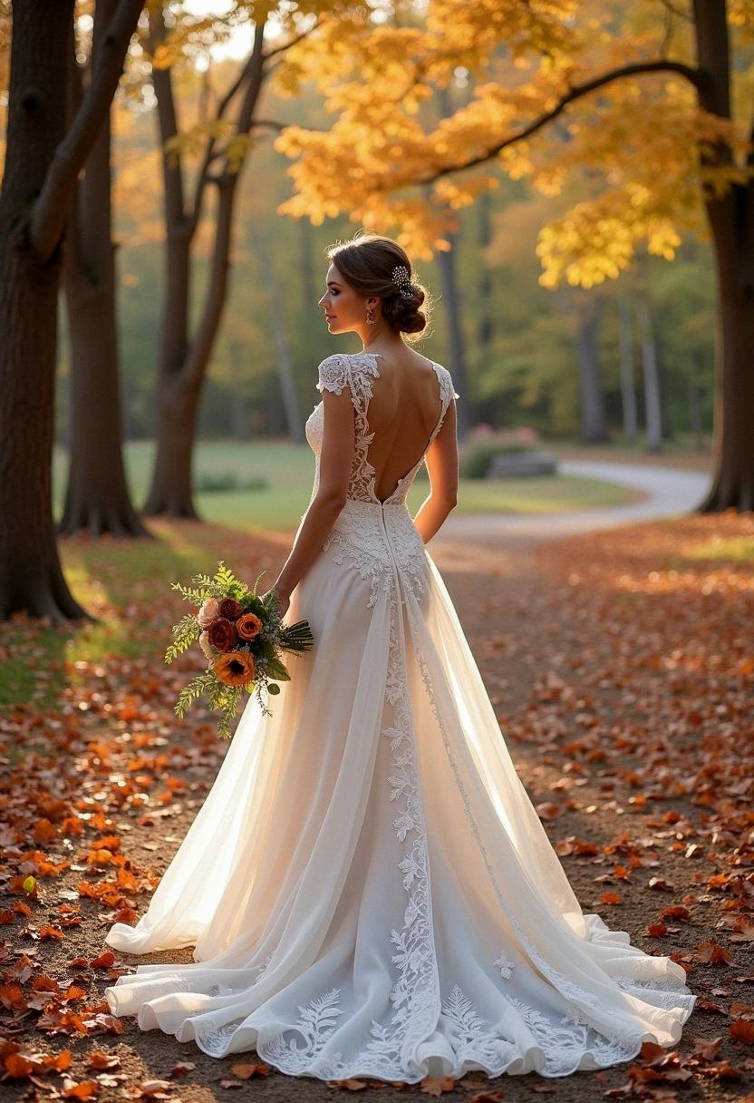 wedding dress fall