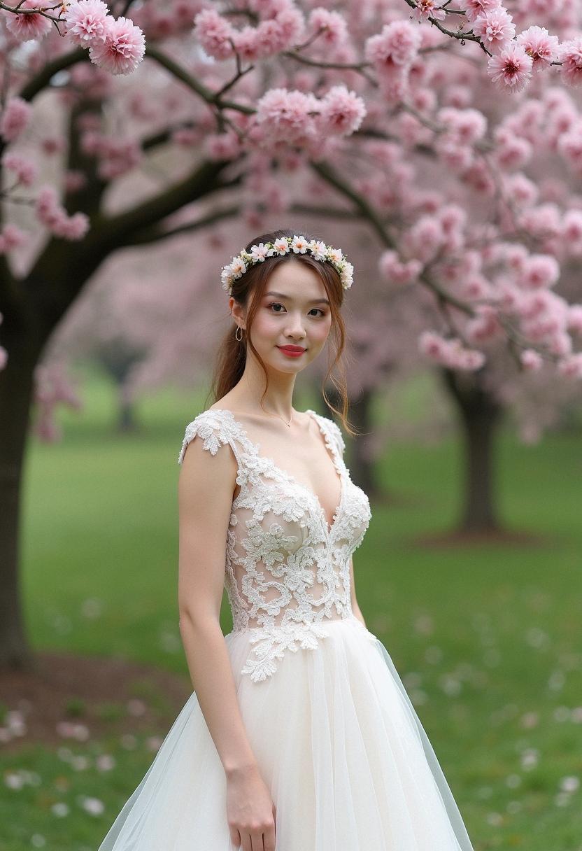 wedding dress for spring
