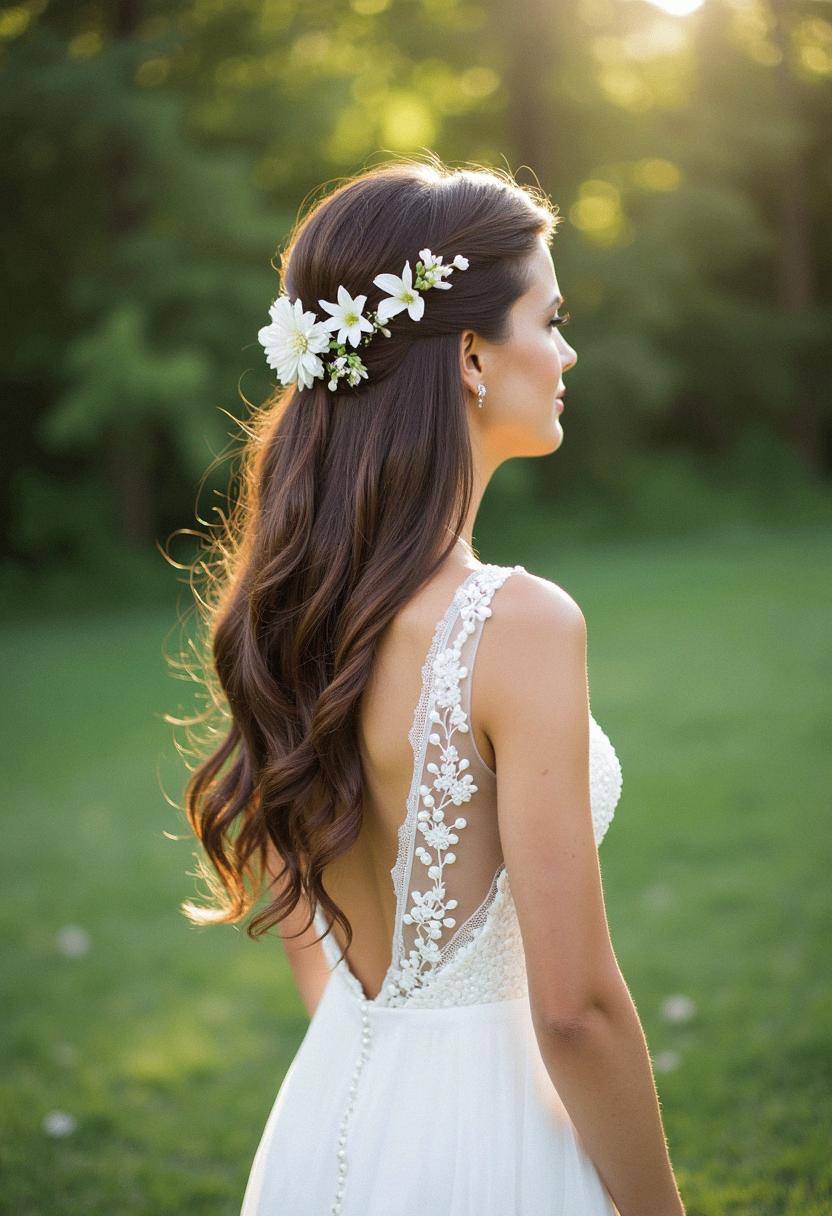 wedding hair down