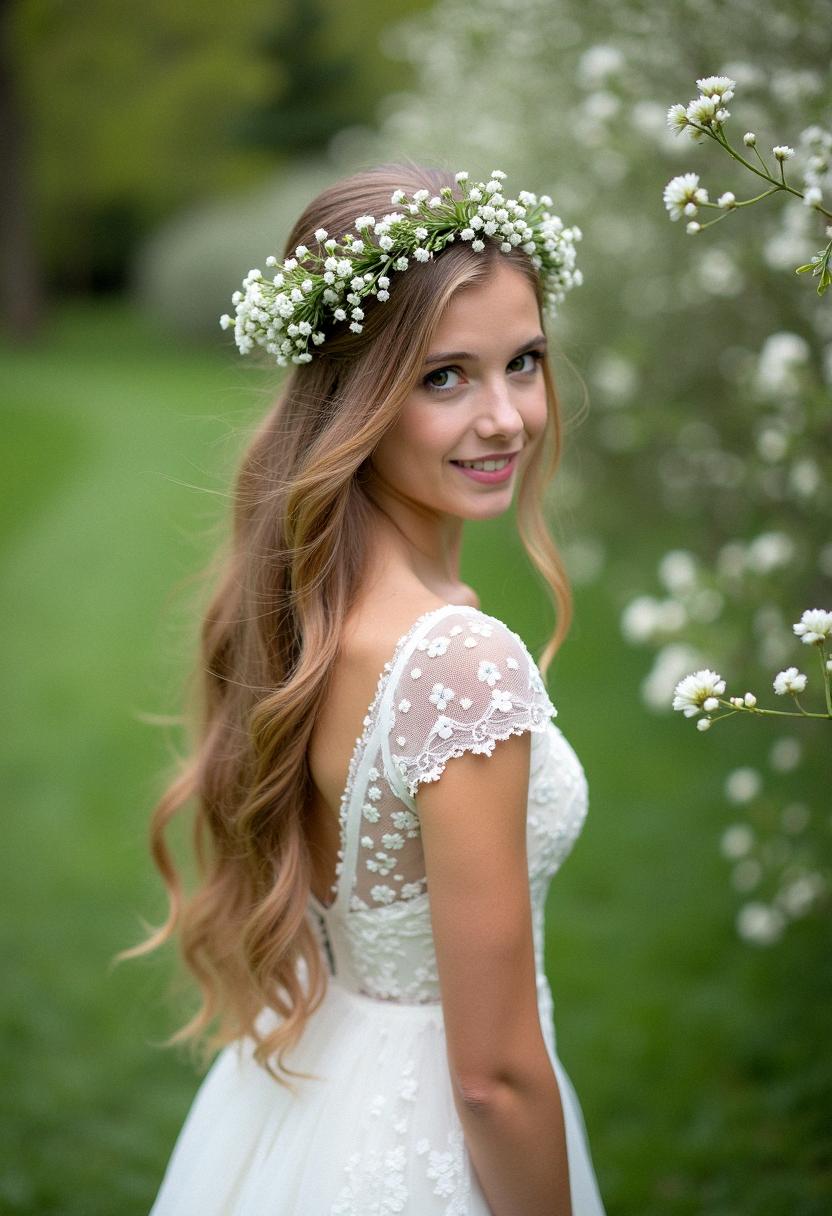 wedding hair down