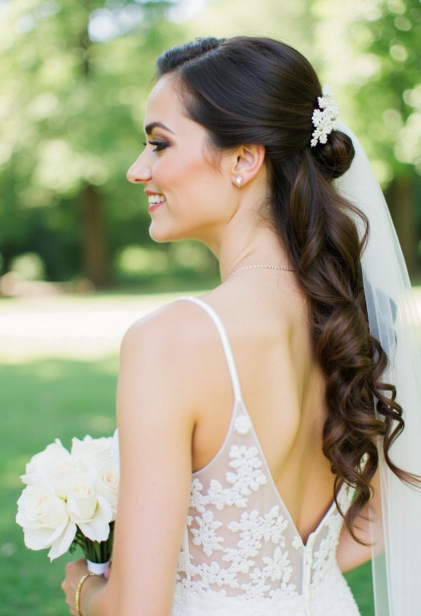 wedding hair down