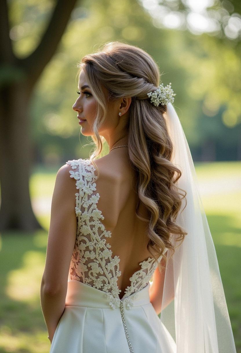 wedding hair down
