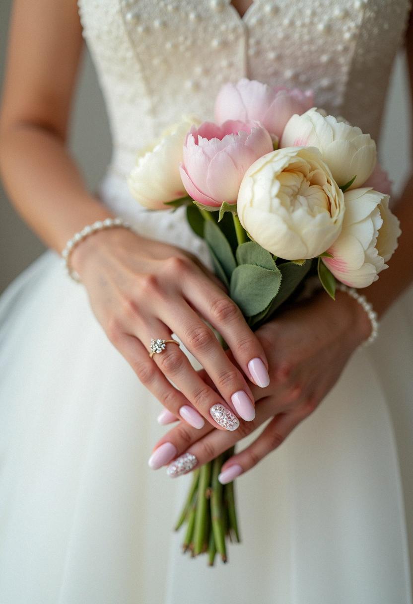 wedding nails vintage