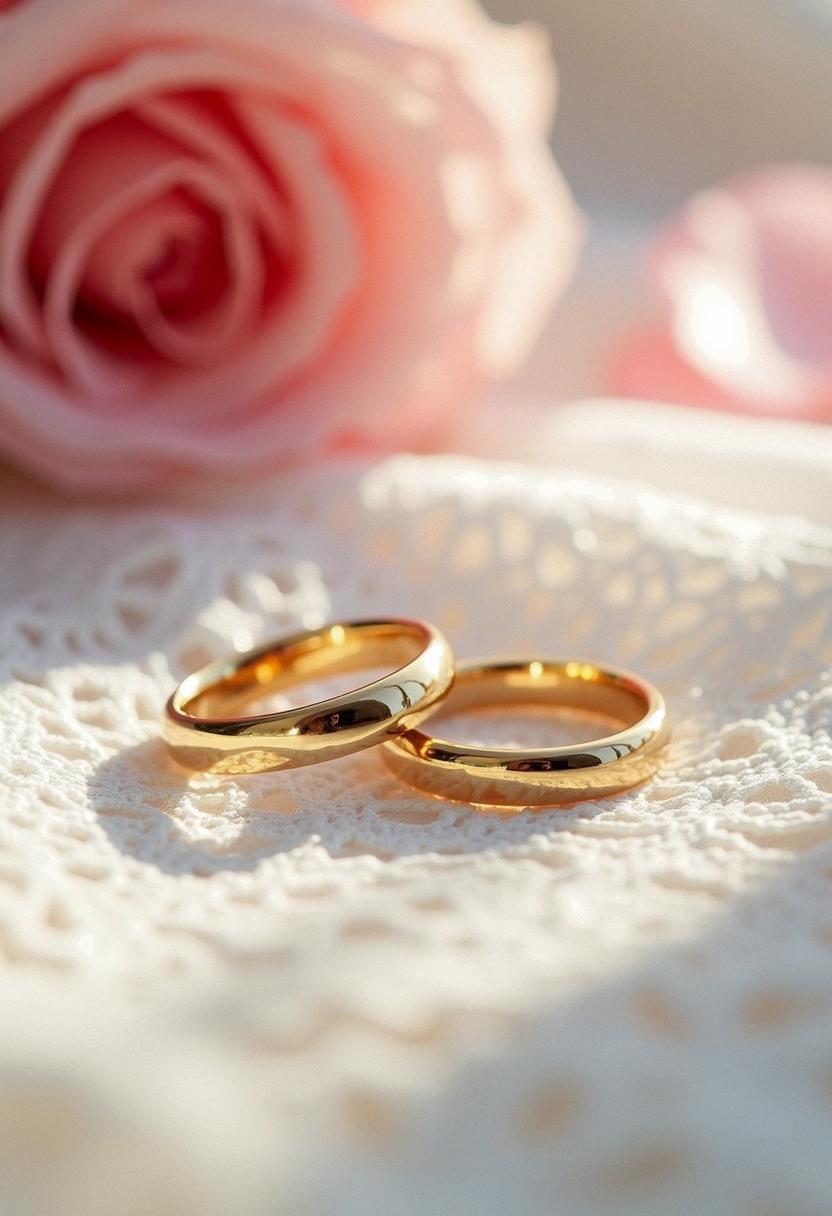 wedding rings simple