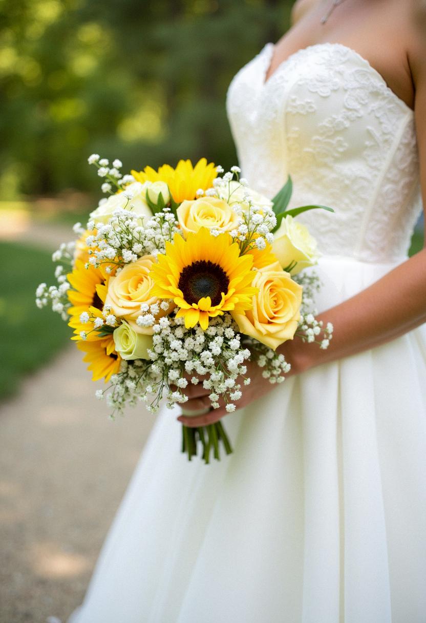 yellow bridal bouquet yellow bridal bouquet