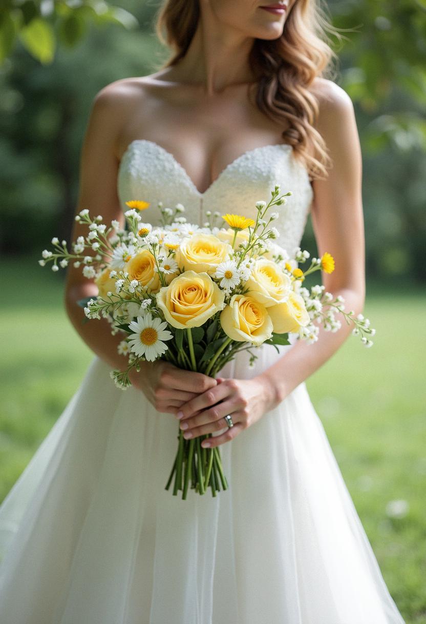 yellow bridal bouquet yellow bridal bouquet