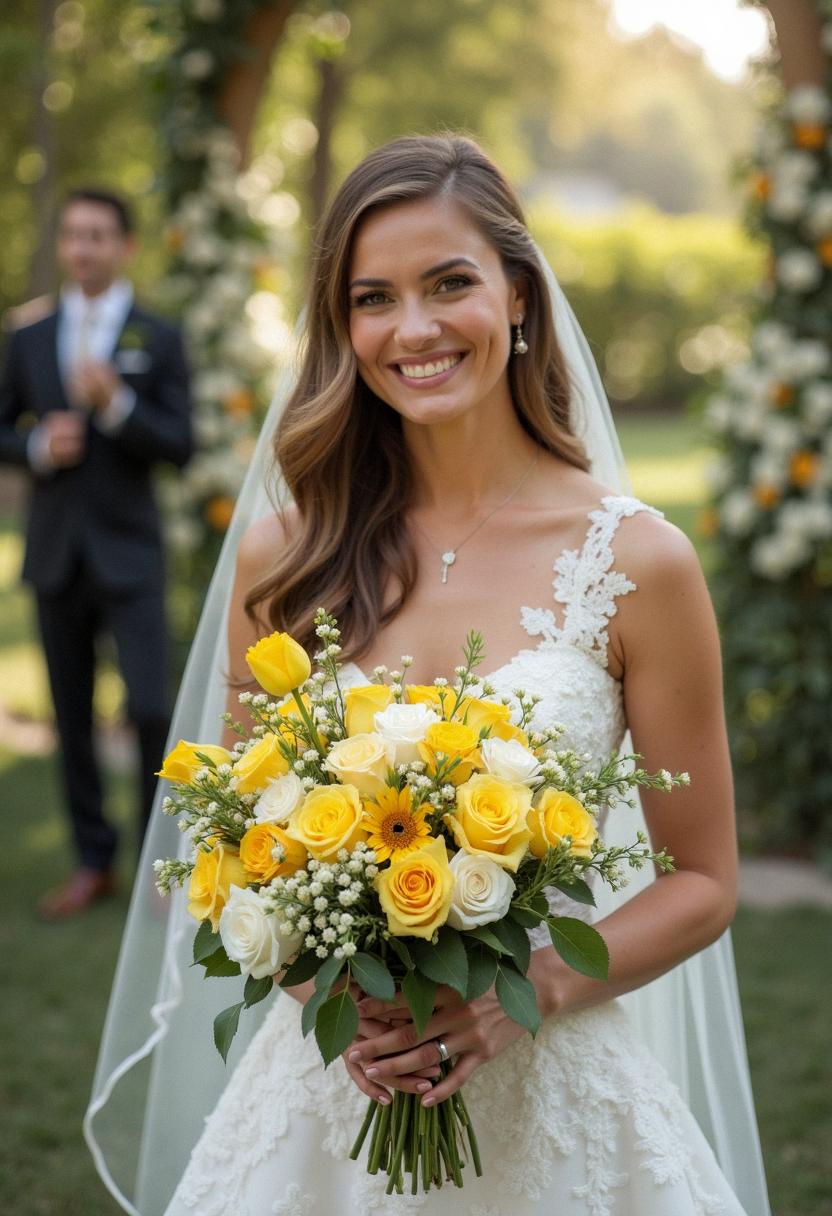 yellow bridal bouquet yellow bridal bouquet