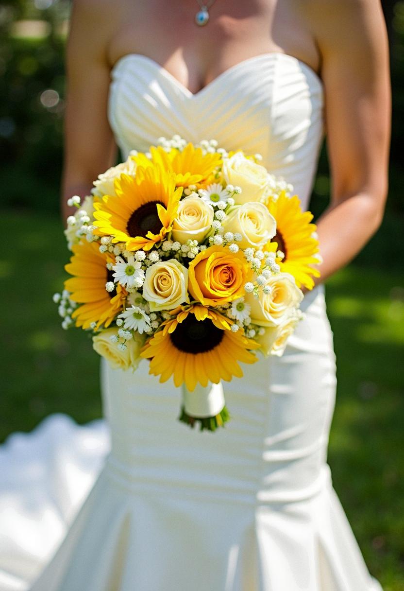 yellow bridal bouquet yellow bridal bouquet