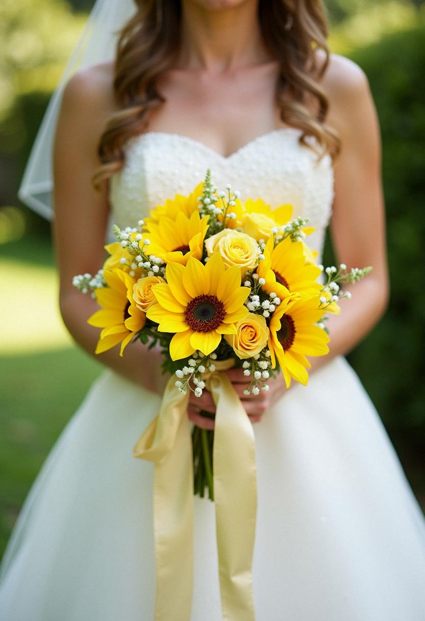yellow bridal bouquet yellow bridal bouquet
