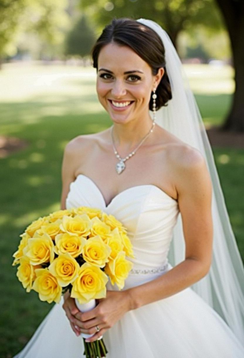yellow bridal bouquet yellow bridal bouquet