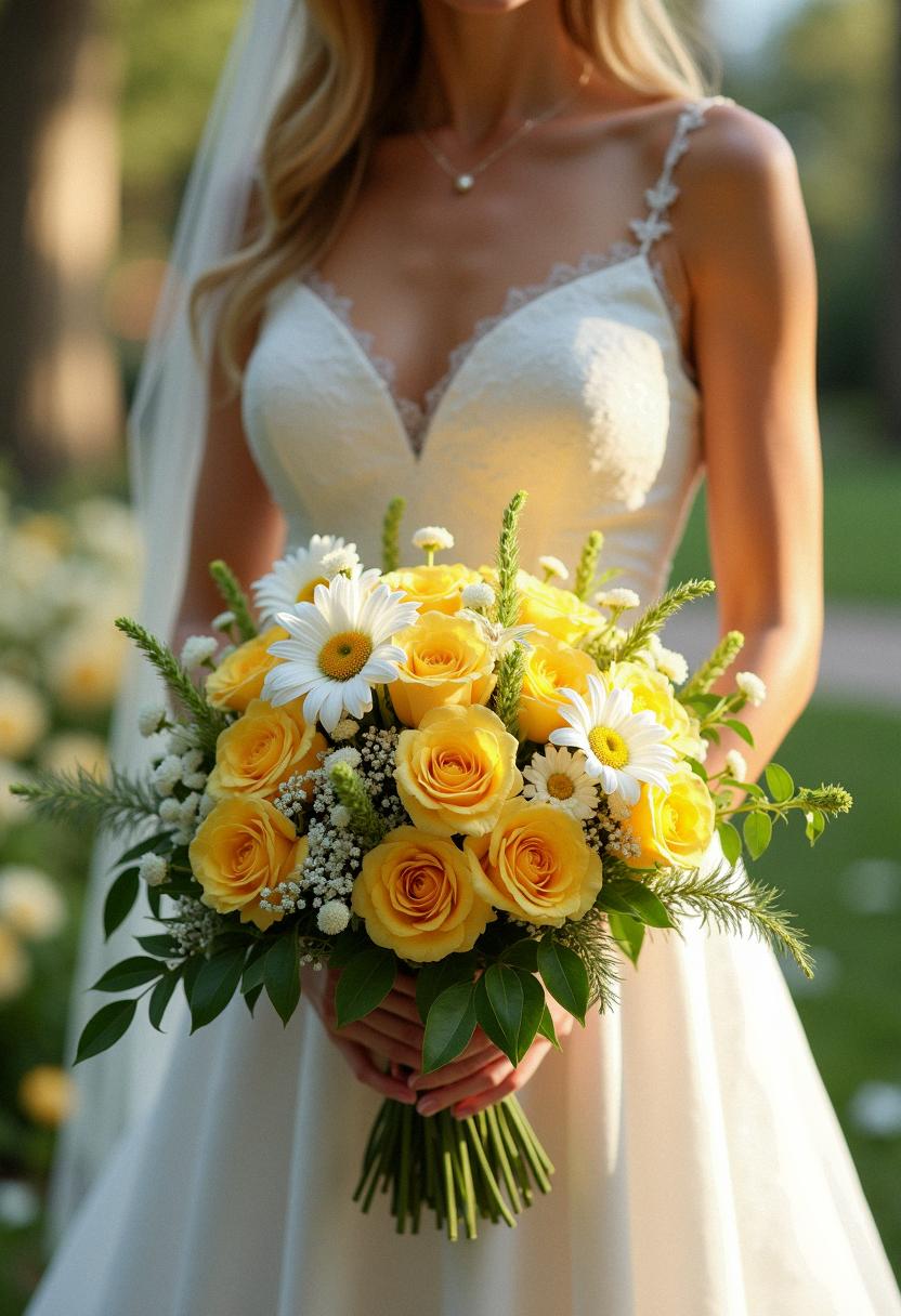 yellow bridal bouquet yellow bridal bouquet